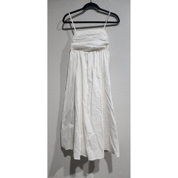 NWT Petal & Pup Alice Bow Back White Midi Dress Ladies Size S - Picture 1 of 16